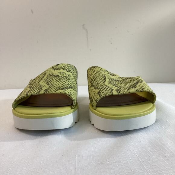 Franco Sarto Women’s White & Green Slide-on Wedge Sandals Size 8W NWOT - Picture 8 of 10